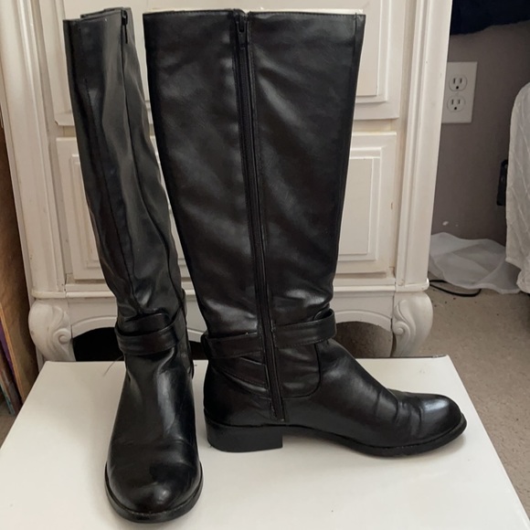 Alfani Black Riding Boots - Picture 3 of 8